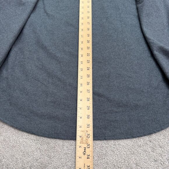 Grizzy Mountain Flannel Shacket Shirt Mens Medium Blue Heavyweight Cotton Work - Picture 11 of 13